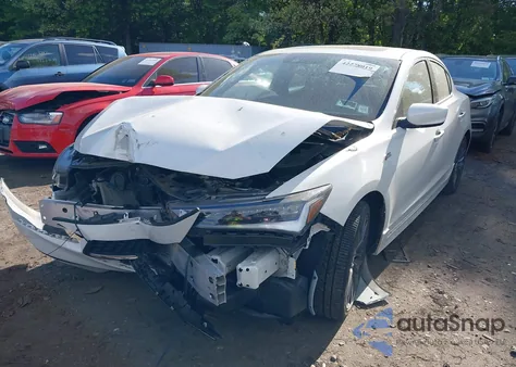 2022 Acura Ilx Premium A-Spec Packages/Technology A-Spec Packages from USA, damaged, VIN 19UDE2F82NA001049